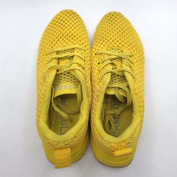 NOBULL Diamond Knit Runner Yellow Athletic Men\'s Running Shoes Size 5.5 Wmns 7
